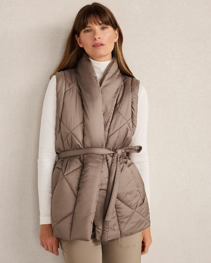Talbots SHINY QUILTED PUFFER VEST