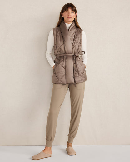 Talbots SHINY QUILTED PUFFER VEST