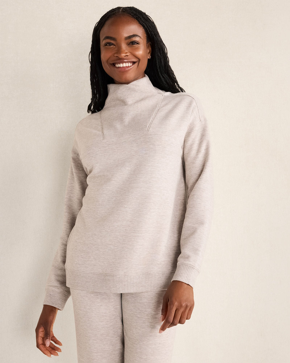 TAUPE HEATHER,XS,Misses