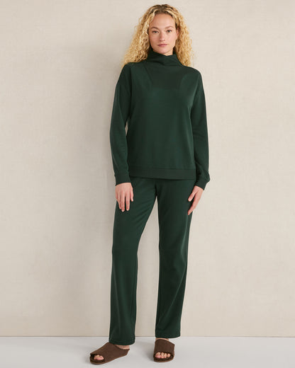 Talbots FLEECE CROSSOVER SWEATSHIRT
