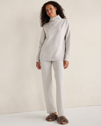 Talbots FLEECE CROSSOVER SWEATSHIRT