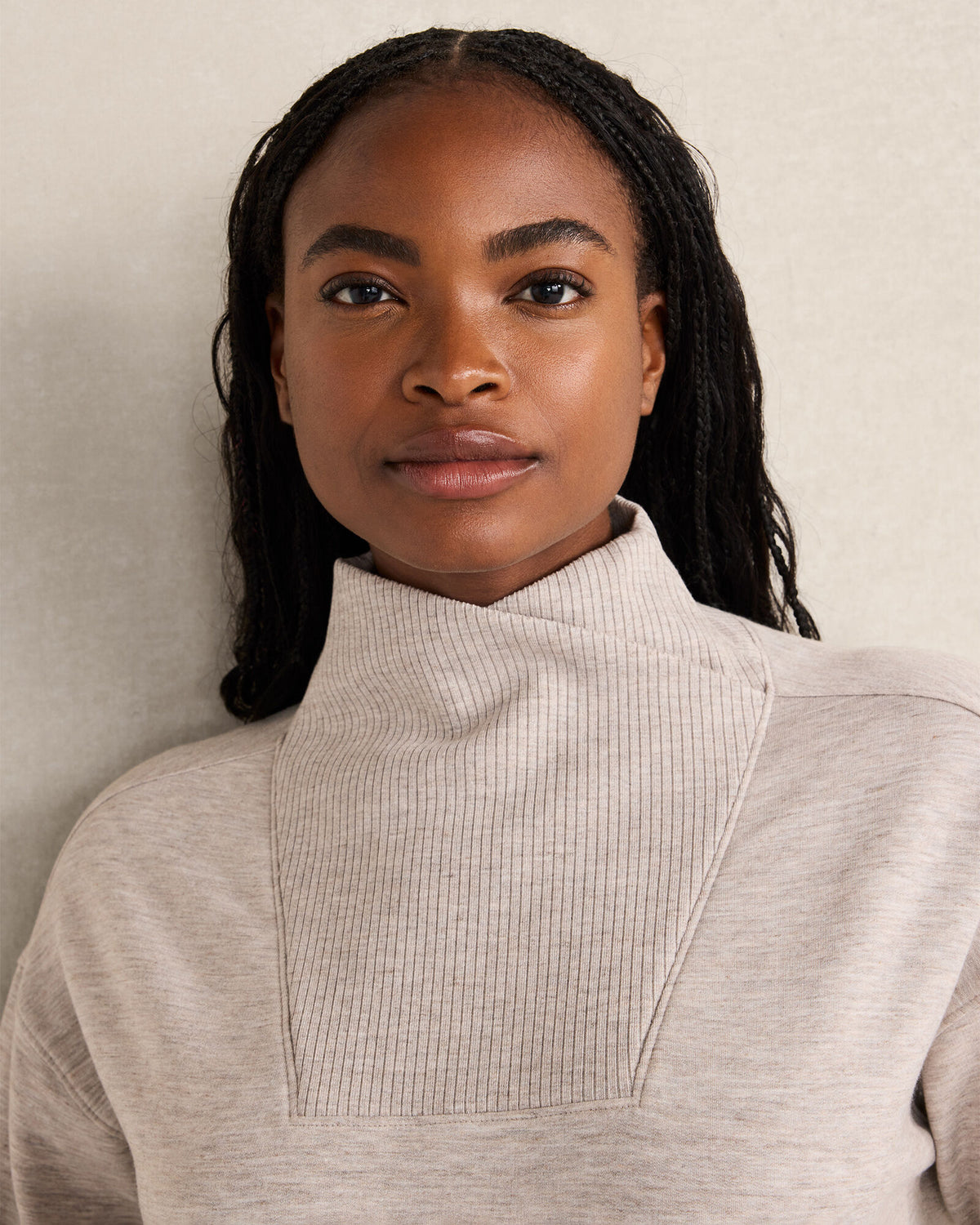 Talbots FLEECE CROSSOVER SWEATSHIRT