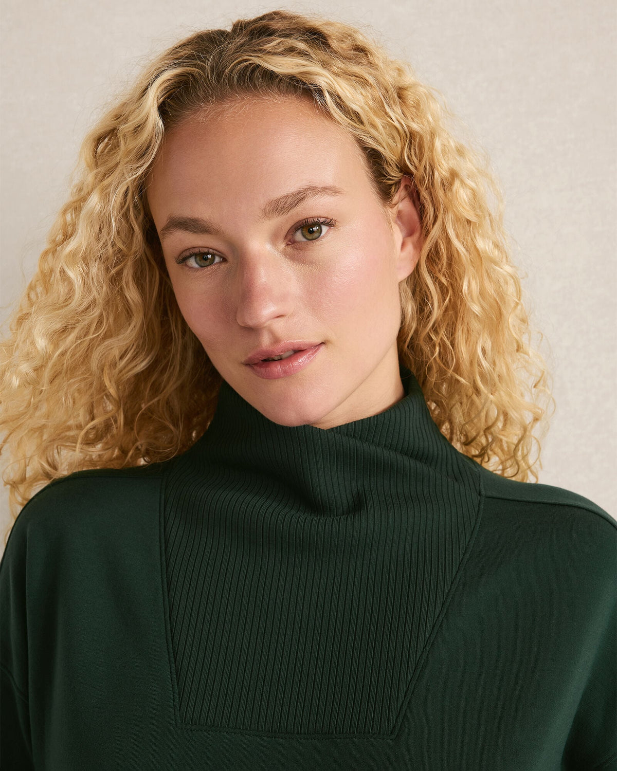 Talbots FLEECE CROSSOVER SWEATSHIRT