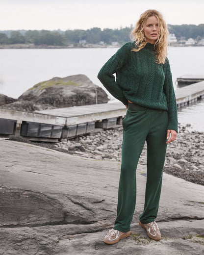 Talbots FLEECE STRAIGHT LEG PANTS