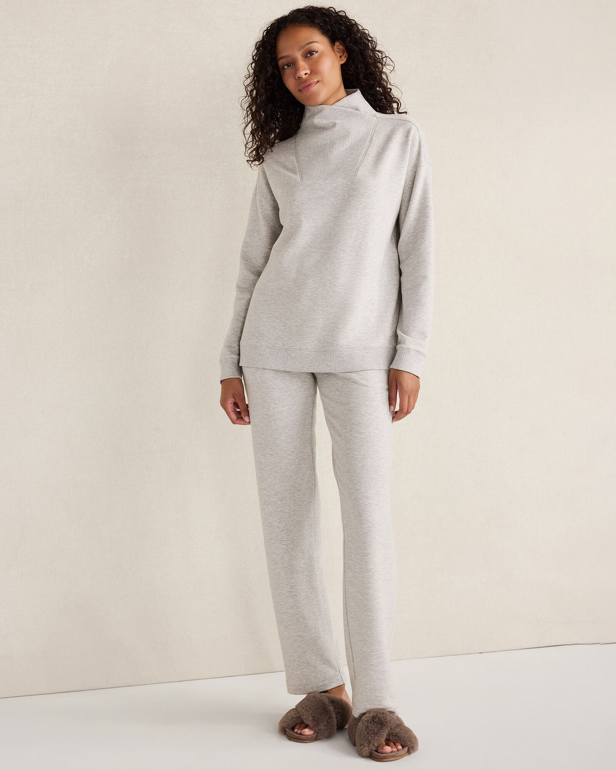 Talbots FLEECE STRAIGHT LEG PANTS