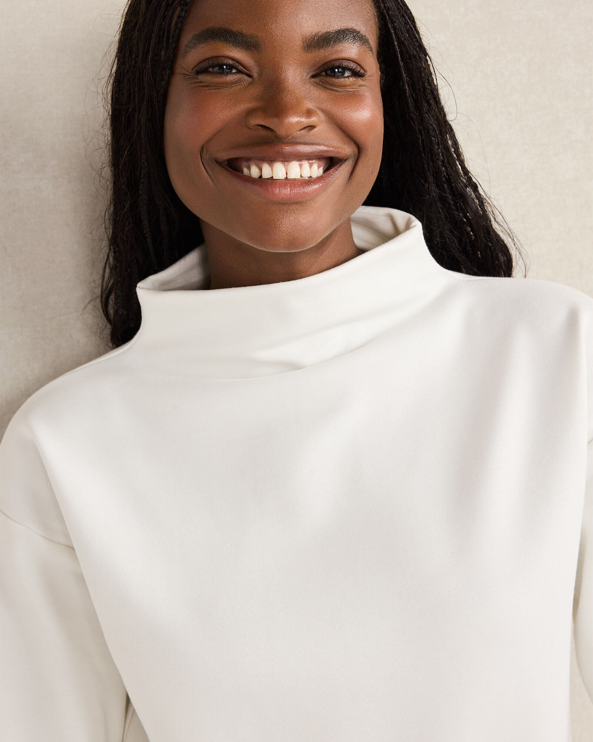 Talbots SOFT-BRUSHED FLEECE FUNNEL NECK PULLOVER