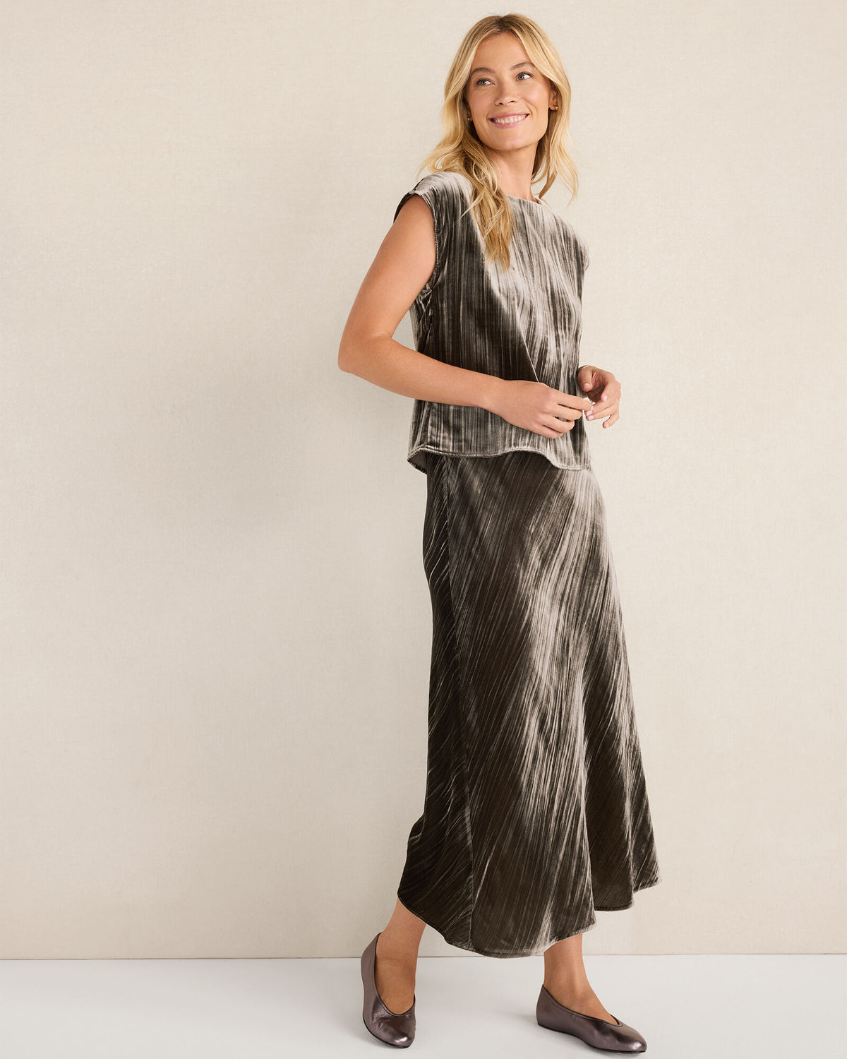 Talbots TEXTURED VELVET TOP