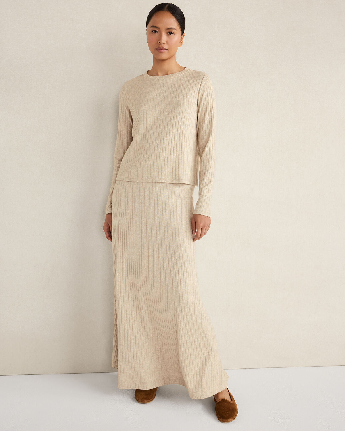 Talbots LUREX RIB KNIT TOP