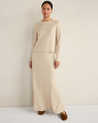 Talbots LUREX RIB KNIT TOP