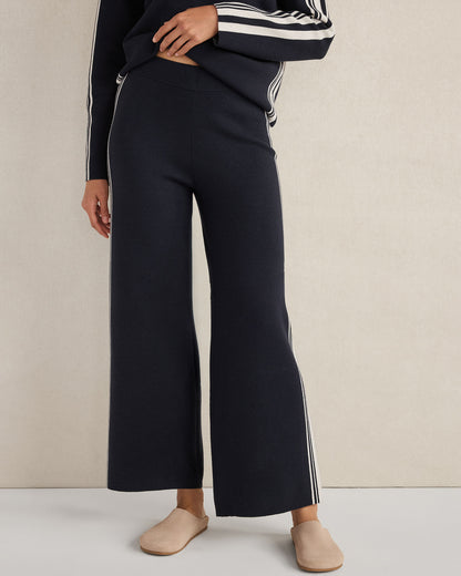 Talbots SPORTY STRIPE STRAIGHT LEG PANTS