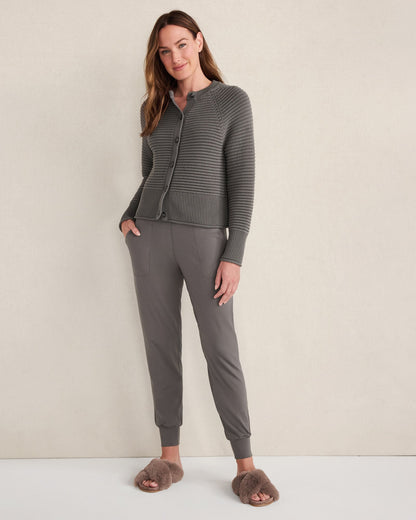 Talbots ORGANIC COTTON HORIZONTAL STITCH CARDIGAN