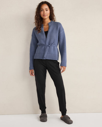 Talbots CHUNKY COTTON BLEND BELTED CARDIGAN