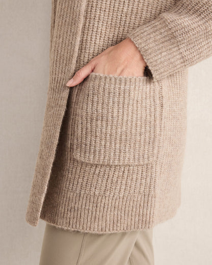 Talbots LOFTY KNIT SHAWL COLLAR CARDIGAN
