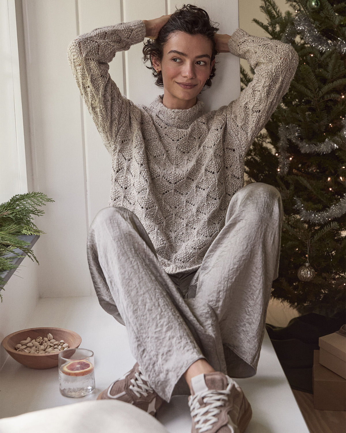 Talbots LUXE CRINKLE SHINE PANTS