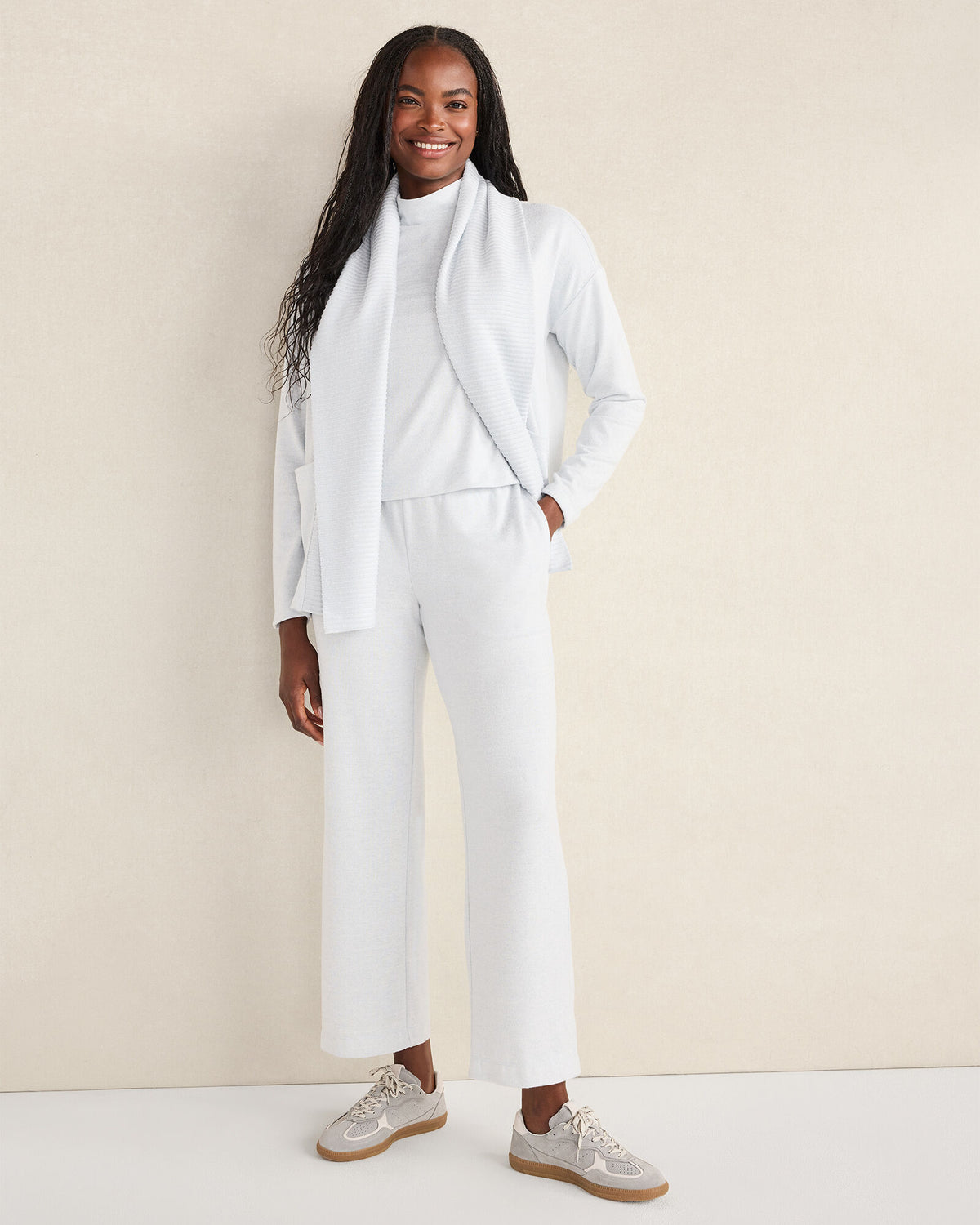 Talbots COZY KNIT OPEN FRONT CARDIGAN