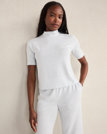 Talbots COZY KNIT MOCKNECK TOP