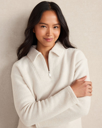 Talbots COMFORT FLEECE QUARTER-ZIP PULLOVER