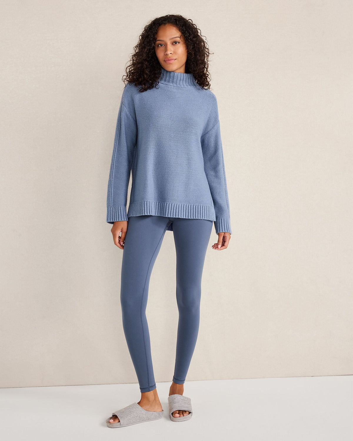 Talbots COTTON BLEND MOCKNECK SWEATER