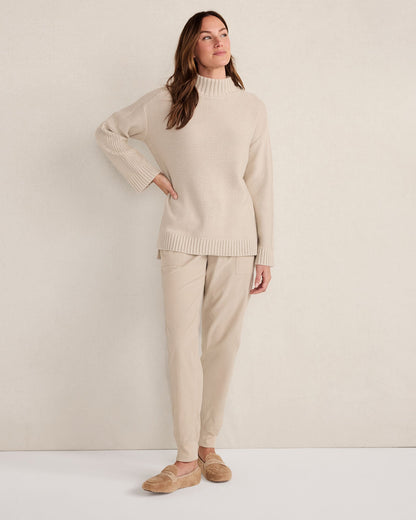 Talbots COTTON BLEND MOCKNECK SWEATER