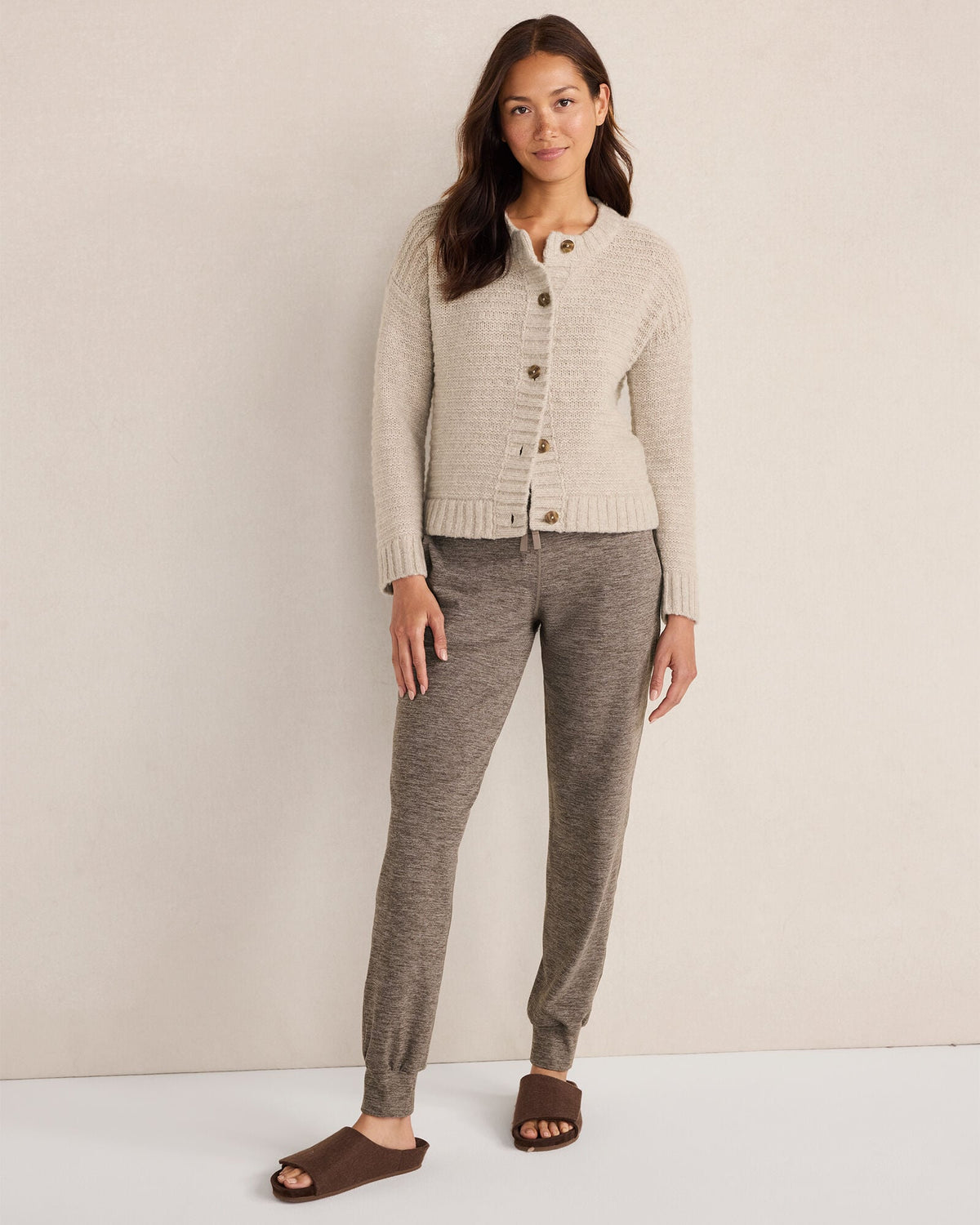 Talbots BALANCE HEATHER DRAWSTRING JOGGERS