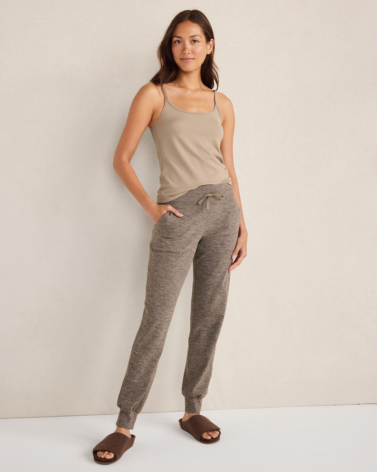 Talbots BALANCE HEATHER DRAWSTRING JOGGERS