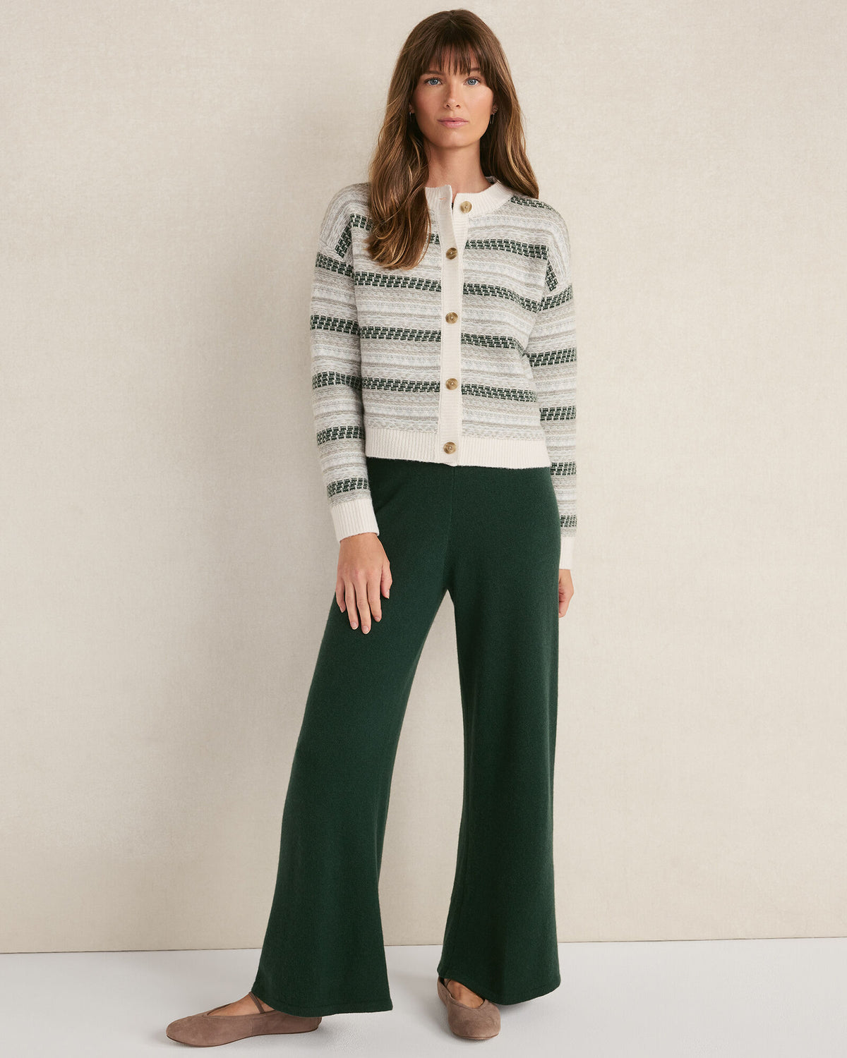 Talbots WOOL BLEND FAIR ISLE CARDIGAN