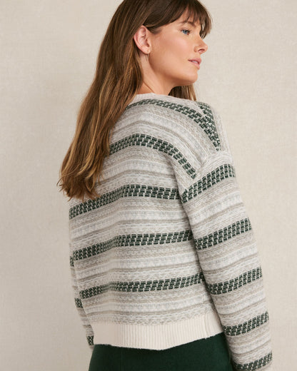 Talbots WOOL BLEND FAIR ISLE CARDIGAN