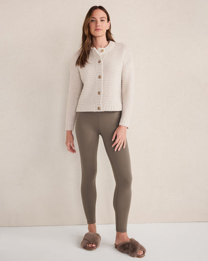 Talbots MERINO WOOL CASHMERE LINK STITCH CARDIGAN