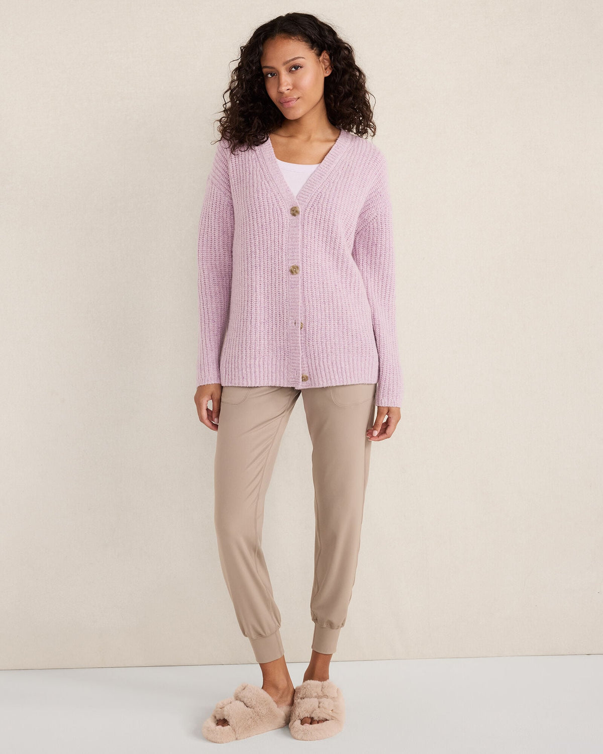 Talbots MARLED CASHMERE CARDIGAN