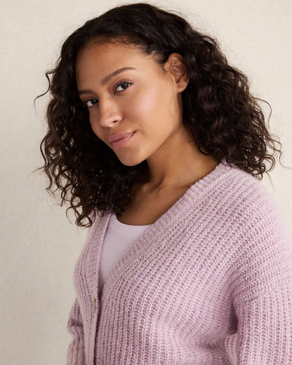 Talbots MARLED CASHMERE CARDIGAN