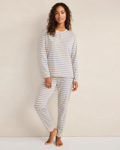 Talbots ORGANIC COTTON JERSEY STRIPE JOGGERS