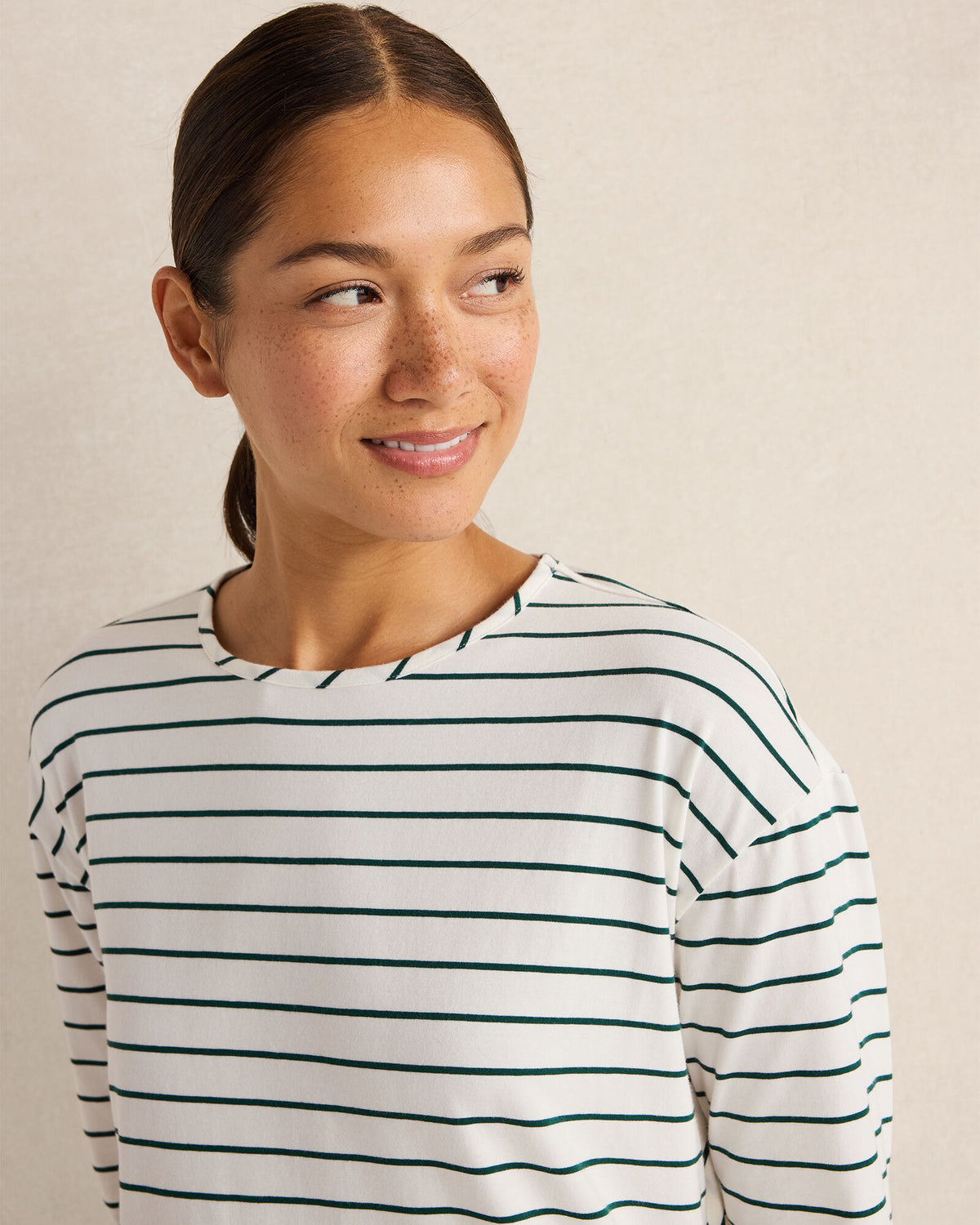 Talbots ORGANIC COTTON JERSEY STRIPE SLEEP DRESS