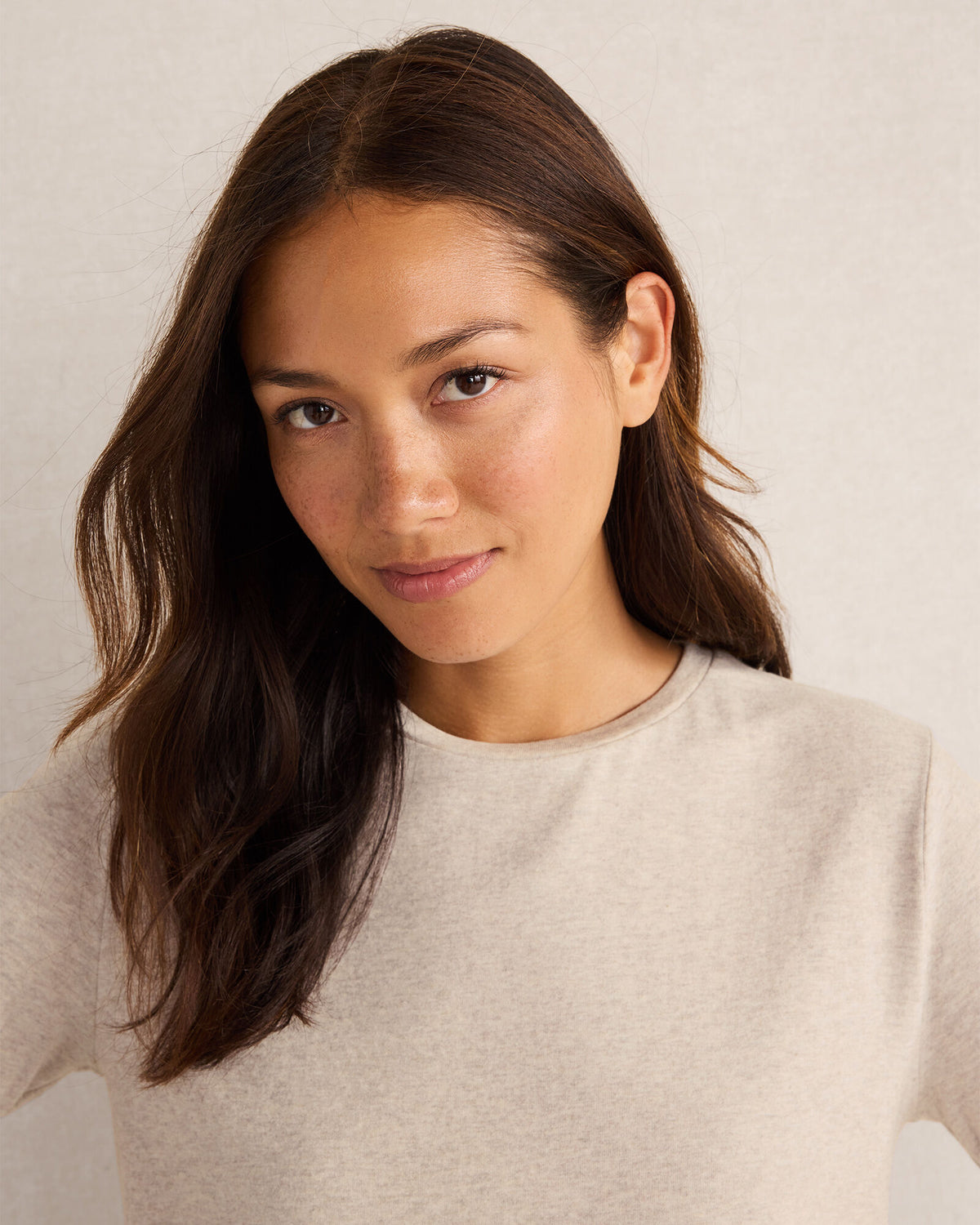 Talbots COTTON MODAL BRUSHED JERSEY CREWNECK