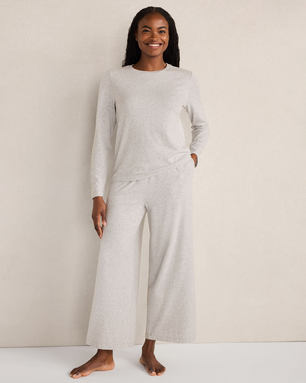 Talbots COTTON MODAL BRUSHED JERSEY CREWNECK