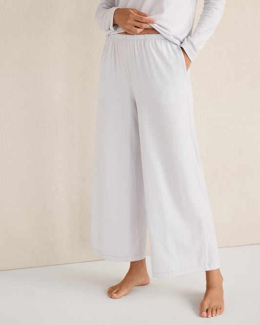 Talbots COTTON MODAL BRUSHED JERSEY WIDE LEG PANTS