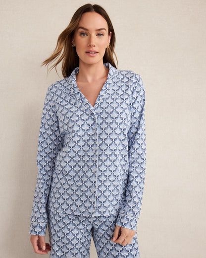 Talbots ORGANIC COTTON JERSEY SEASHELL SLEEP SET