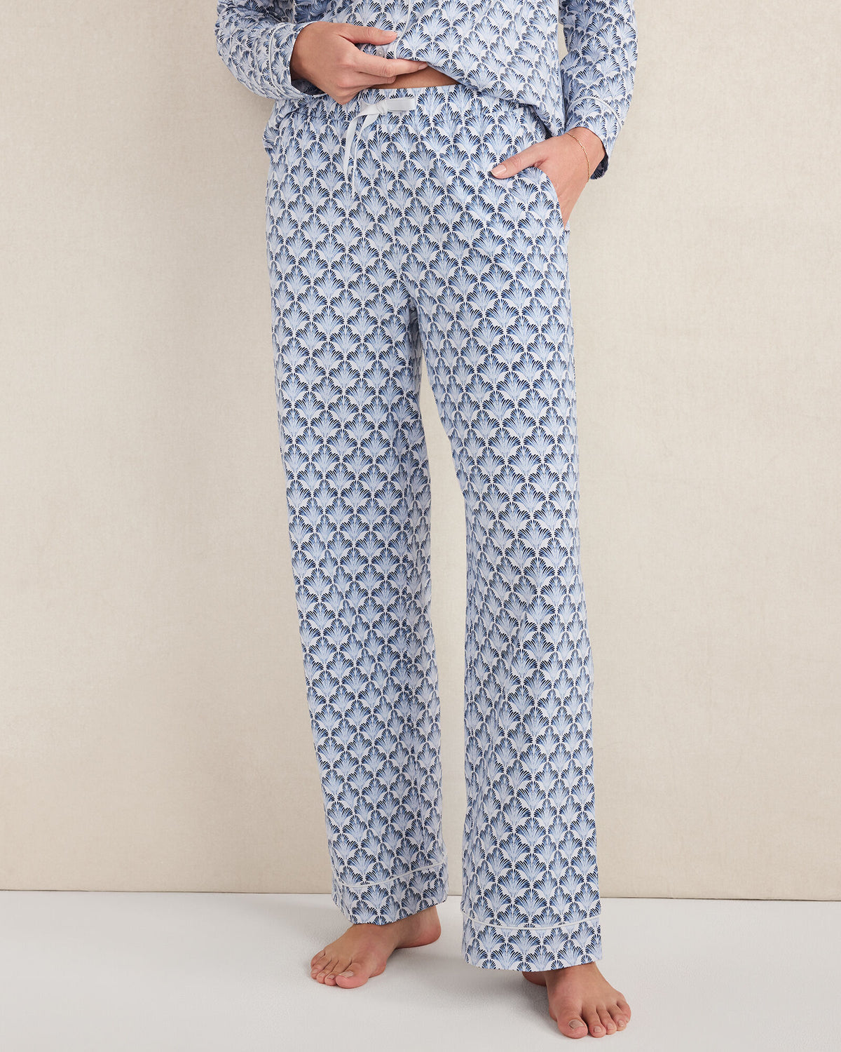 Talbots ORGANIC COTTON JERSEY SEASHELL SLEEP SET