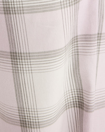 Talbots LIGHTWEIGHT FLANNEL FROSTED PLAID PAJAMA TOP