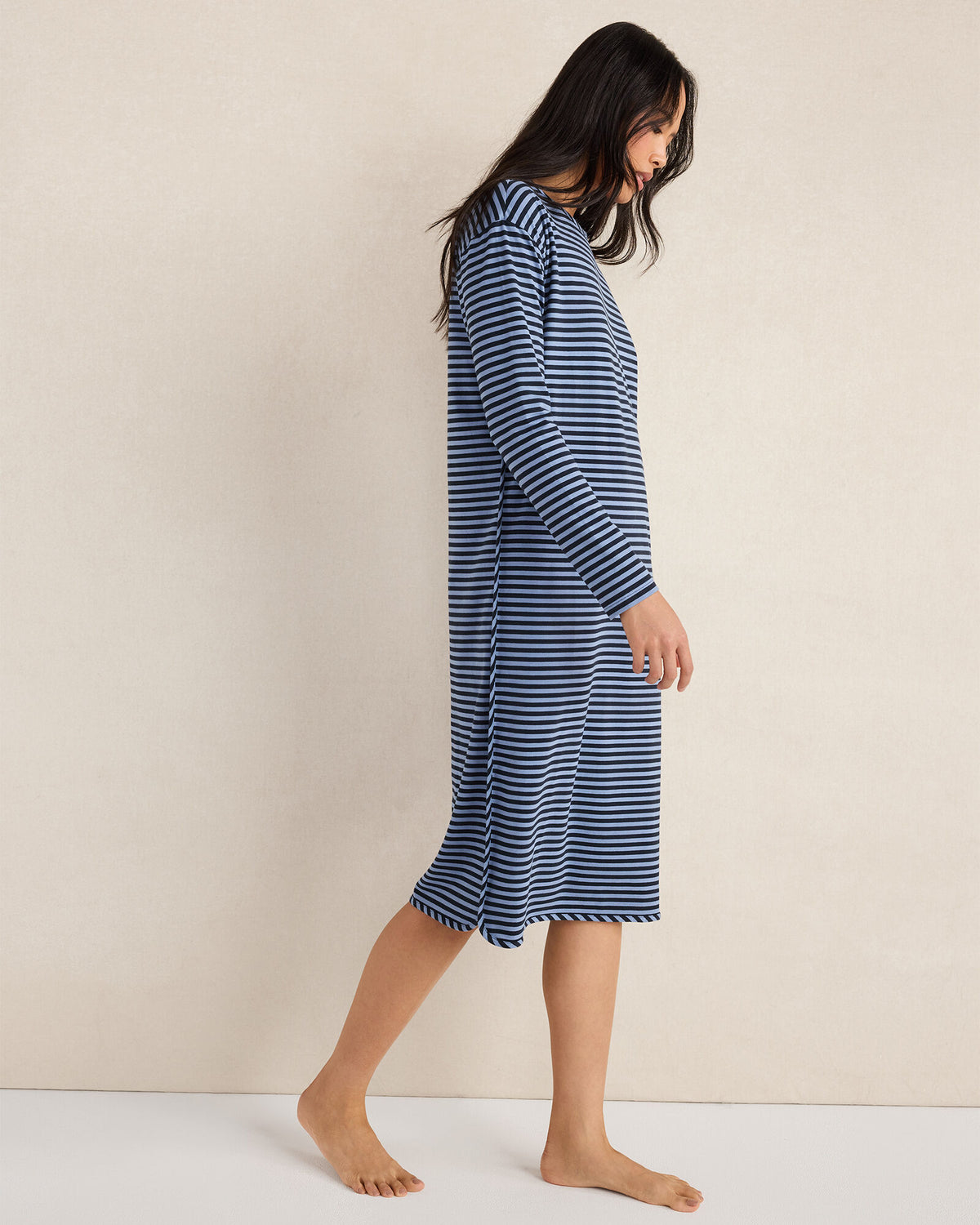 Talbots ORGANIC COTTON JERSEY BOLD STRIPE SLEEP DRESS