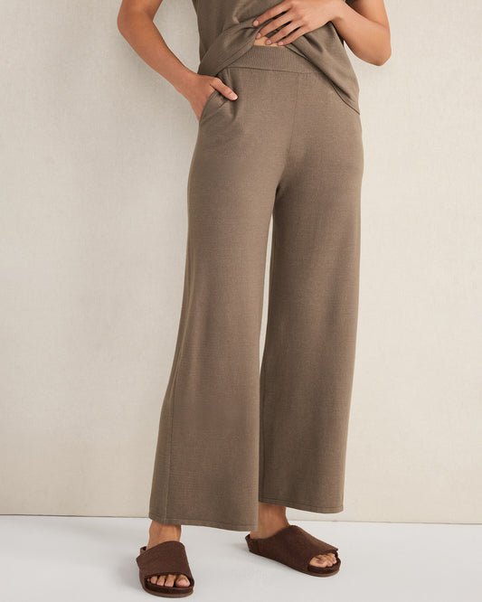 Talbots RELAXED JERSEY WIDE LEG PANTS