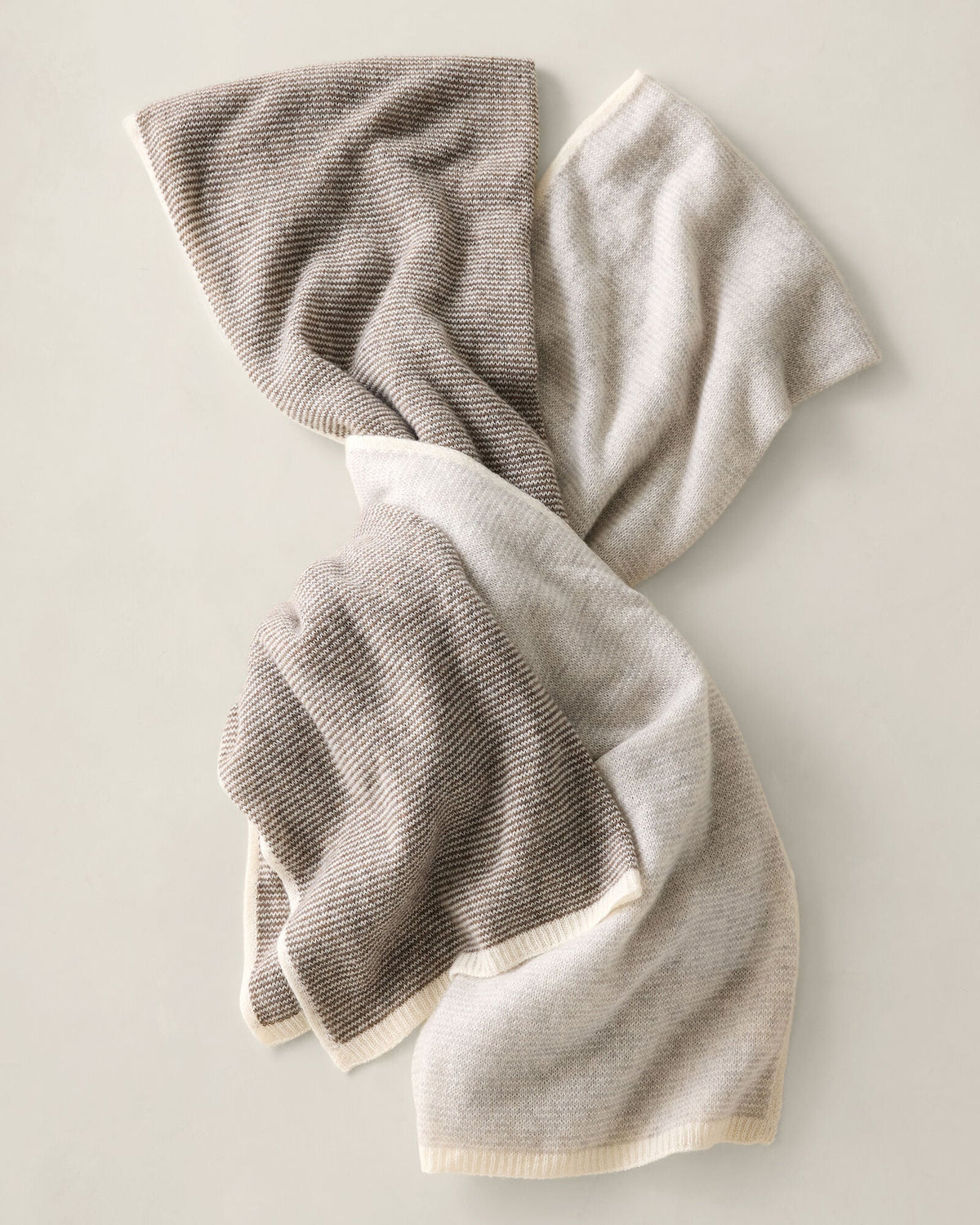 Talbots FEATHERWEIGHT CASHMERE STRIPED SCARF