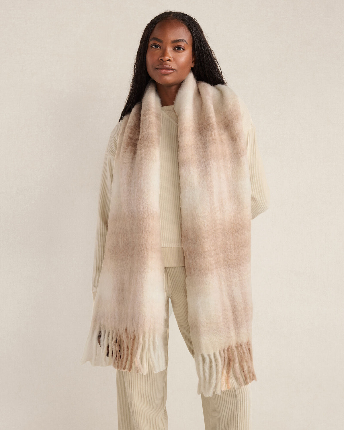 Talbots OVERSIZED PLAID SCARF