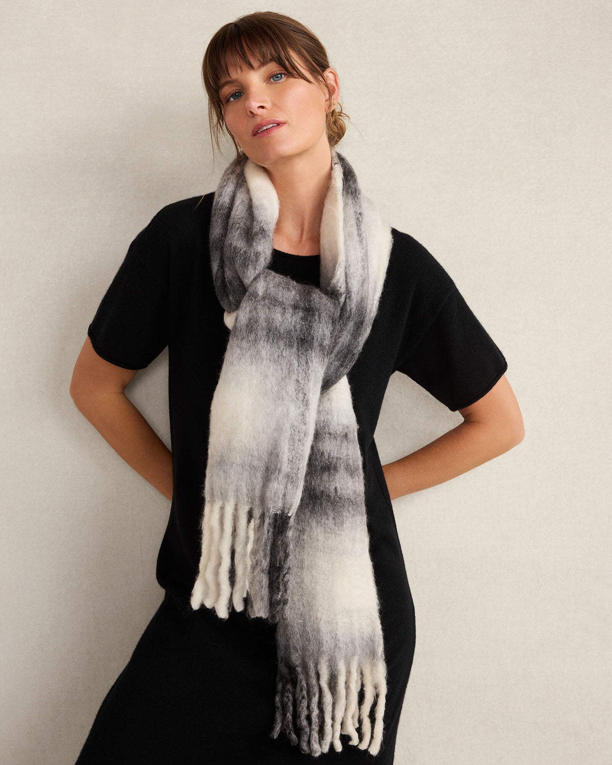 Talbots OVERSIZED PLAID SCARF