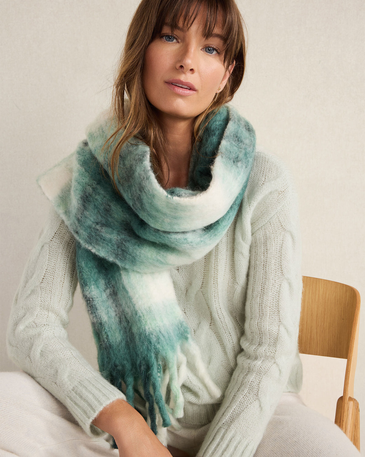 Talbots OVERSIZED PLAID SCARF