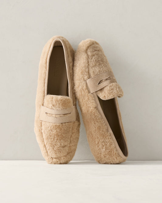 Talbots SHERPA AND LEATHER MOCCASINS