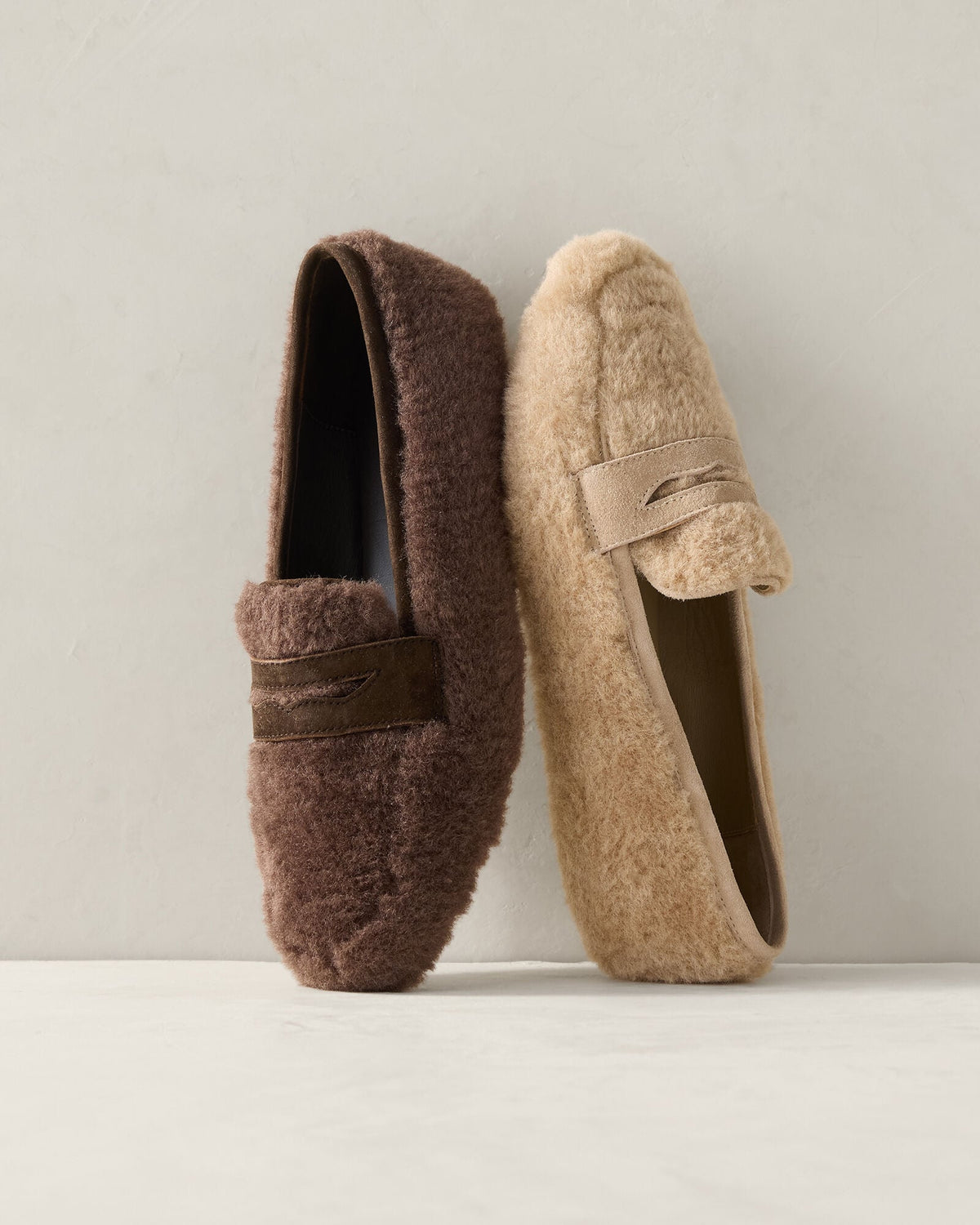 Talbots SHERPA AND LEATHER MOCCASINS