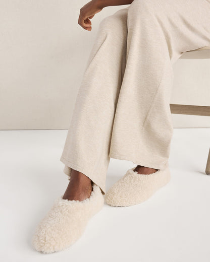 Talbots SHEARLING AND SUEDE SLIPPERS