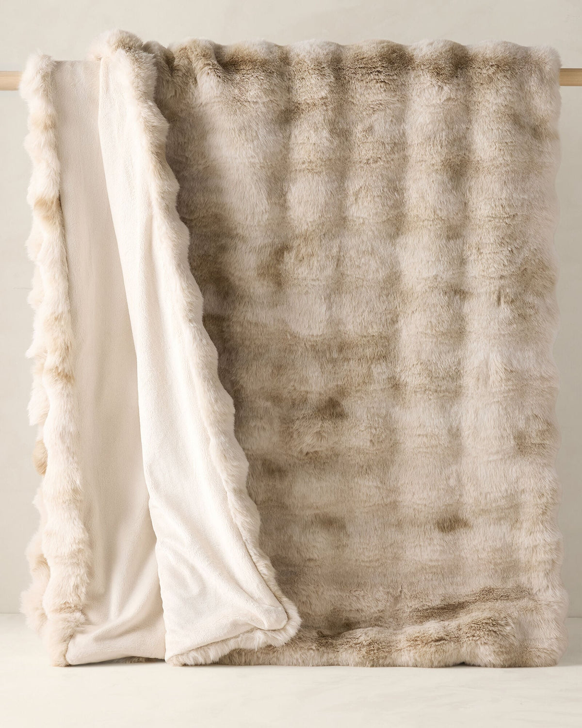 Talbots FAUX FUR THROW BLANKET AND TOTE