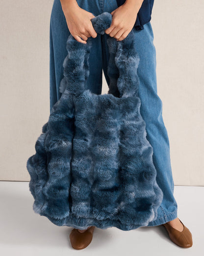 Talbots FAUX FUR THROW BLANKET AND TOTE