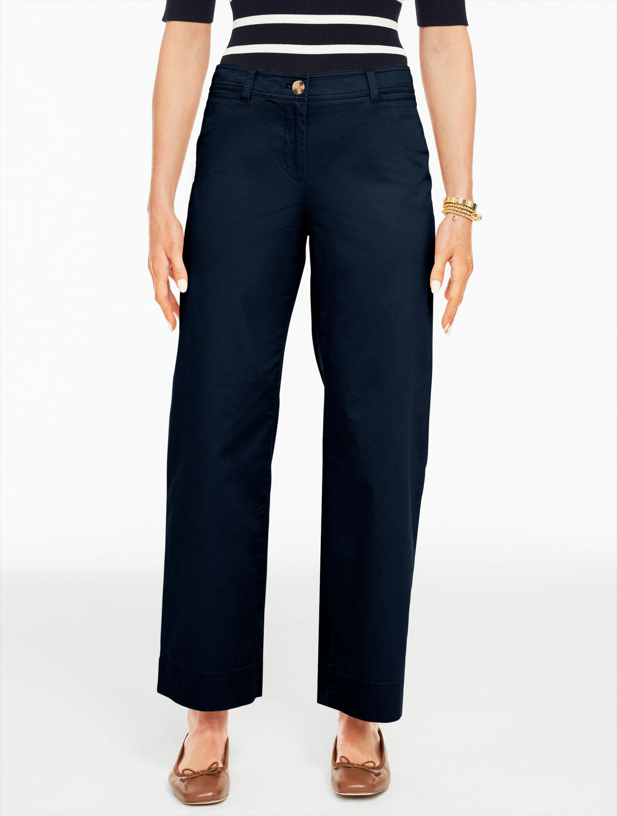 Talbots WIDE ANKLE HERITAGE TWILL PANTS